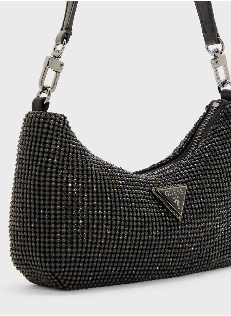 GUESS Zalina Mini Top Zip Shoulder Bag  - Image 4