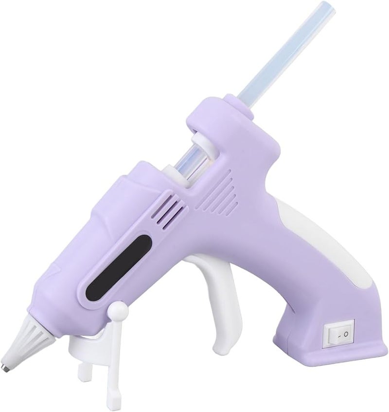 طقم مسدس الغراء الكهربائي اللاسلكي المحمول بالذوبان الساخن للحرف المنزلية اللون ب - Image 1