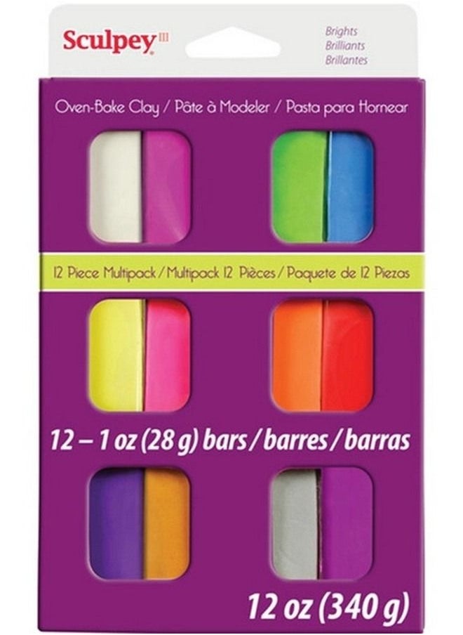 Sculpey - Sculpey III Polymer Clay Pack 12 pcs 340g - Image 1
