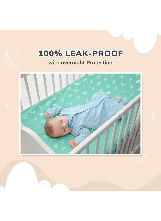 R for Rabbit R for Rabbit Waterproof Quick Dry Sheet for Baby | Anti-Piling Fleece Breatheable Fabric Extra Absorbent Instant Dry Baby Bed/Cot Protector Mat  - Image 3