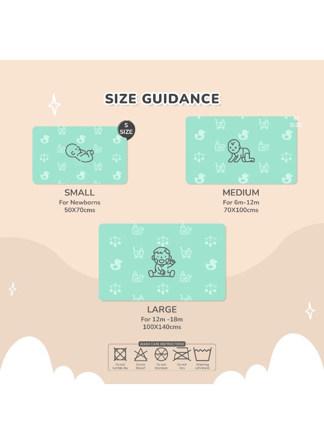 R for Rabbit R for Rabbit Waterproof Quick Dry Sheet for Baby | Anti-Piling Fleece Breatheable Fabric Extra Absorbent Instant Dry Baby Bed/Cot Protector Mat  - Image 5