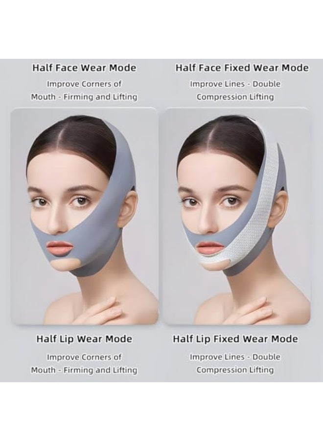 Bukela Chin Strap for Sleeping, V-Line Mask, V-Line Lifting Chinstrap, Jaw Exerciser, Reusable Face Strap, Jawline Shaper Adjustable Chin Strap, Jaw Strap, Jawline Shaper - Image 2