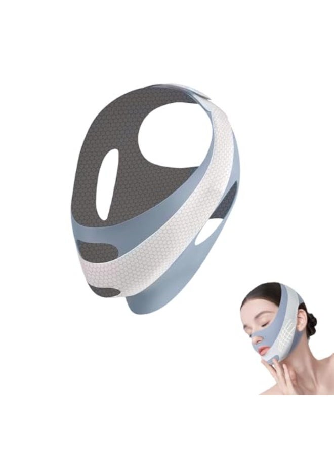 Bukela Chin Strap for Sleeping, V-Line Mask, V-Line Lifting Chinstrap, Jaw Exerciser, Reusable Face Strap, Jawline Shaper Adjustable Chin Strap, Jaw Strap, Jawline Shaper - Image 1