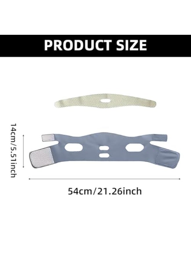 Bukela Chin Strap for Sleeping, V-Line Mask, V-Line Lifting Chinstrap, Jaw Exerciser, Reusable Face Strap, Jawline Shaper Adjustable Chin Strap, Jaw Strap, Jawline Shaper - Image 5