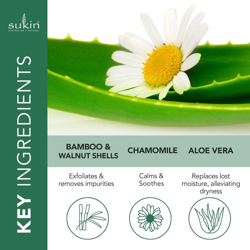 Sukin Revitalising Facial Scrub - 125ml Exfoliating Cream for All Skin Types - Image 4