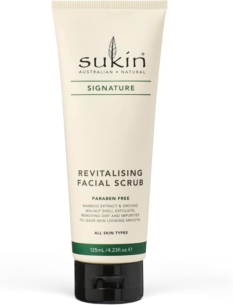Sukin Revitalising Facial Scrub - 125ml Exfoliating Cream for All Skin Types - Image 1
