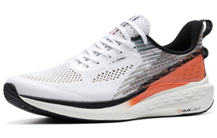 361 Degrees QU!K Light Breathable Running Shoes 'White Black Orange' - Image 4