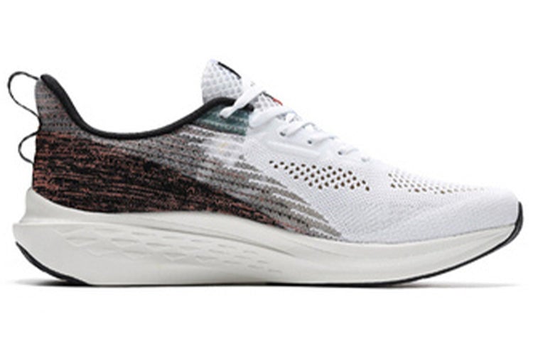 361 Degrees QU!K Light Breathable Running Shoes 'White Black Orange' - Image 3
