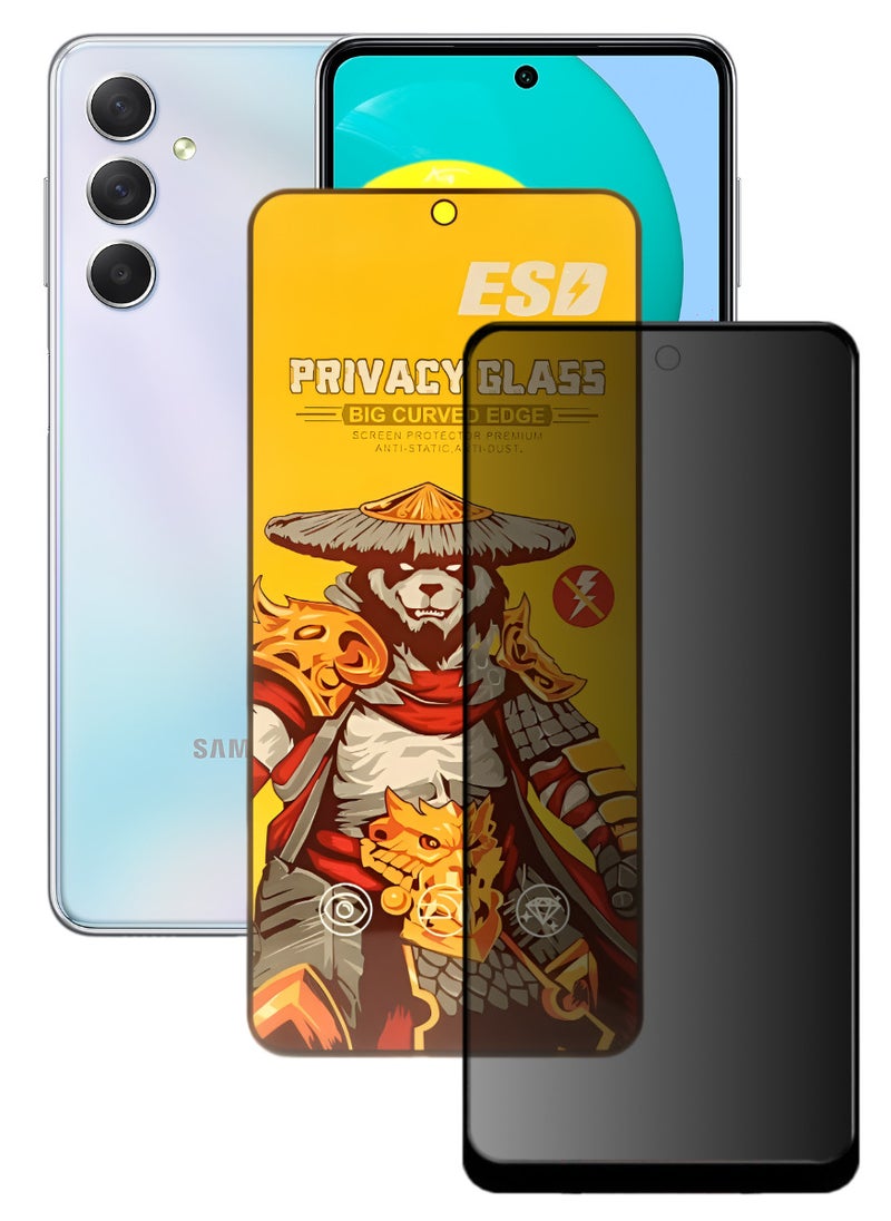 ESD Tempered Dustproof Privacy Glass Screen Protector Compatible For Samsung Galaxy M54 5G - Image 1