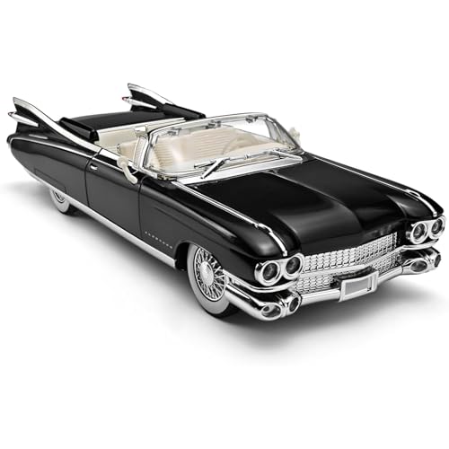 Coelon 1:24 Scale Cadillac Eldorado Toy Car for Kids Collection Diecast Metal Model Car with Light Sound Pull Back Openable Door - Image 1