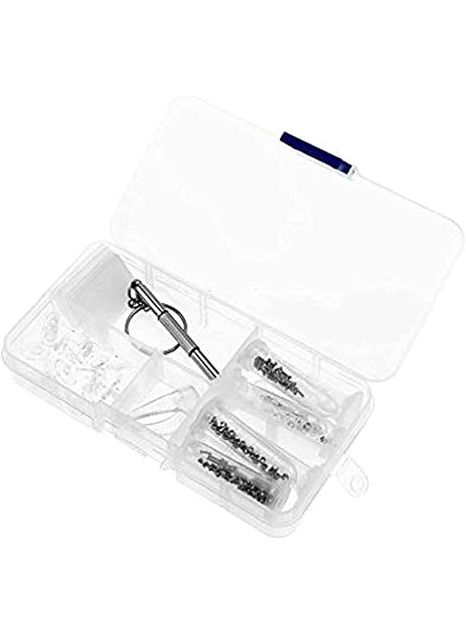 promass Eyeglass Glasses Screwdriver Screw Nut Nose Pad Optical Repair Tool Assorted Kit