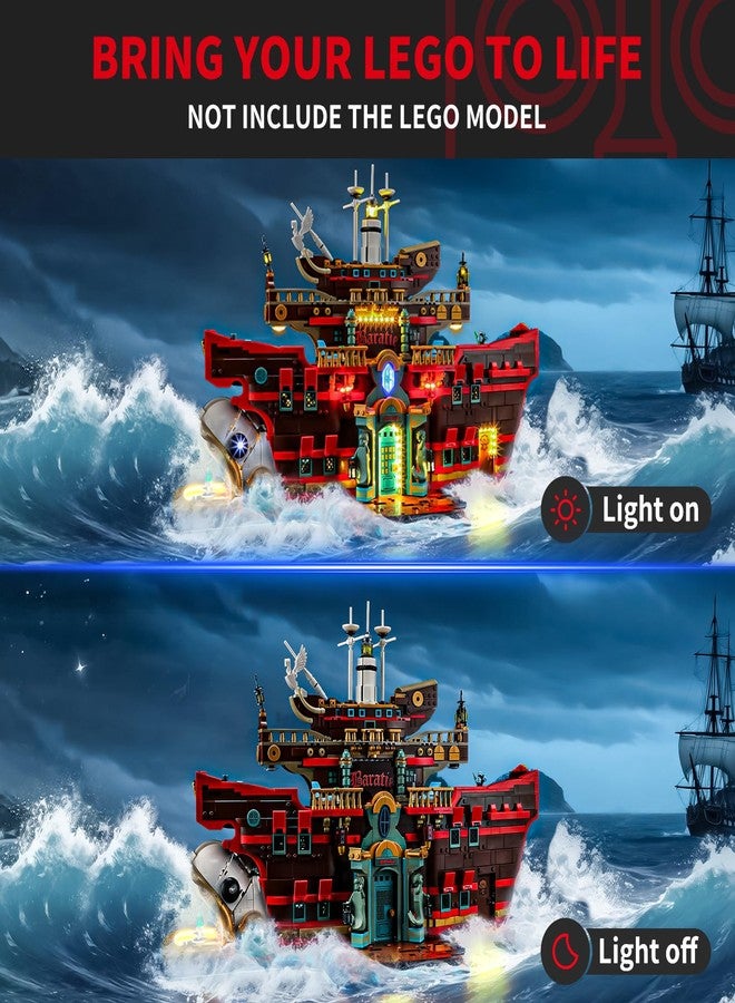 BRIKSMAX 2.0 Light Kit Compatible with Lego ONE Piece The Baratie Floating Restaurant 75640 Building Sets- LED Lighting Kits (Accessories Only), Cable-Hiding Tech for Display, Gifts & Collectors - Image 2