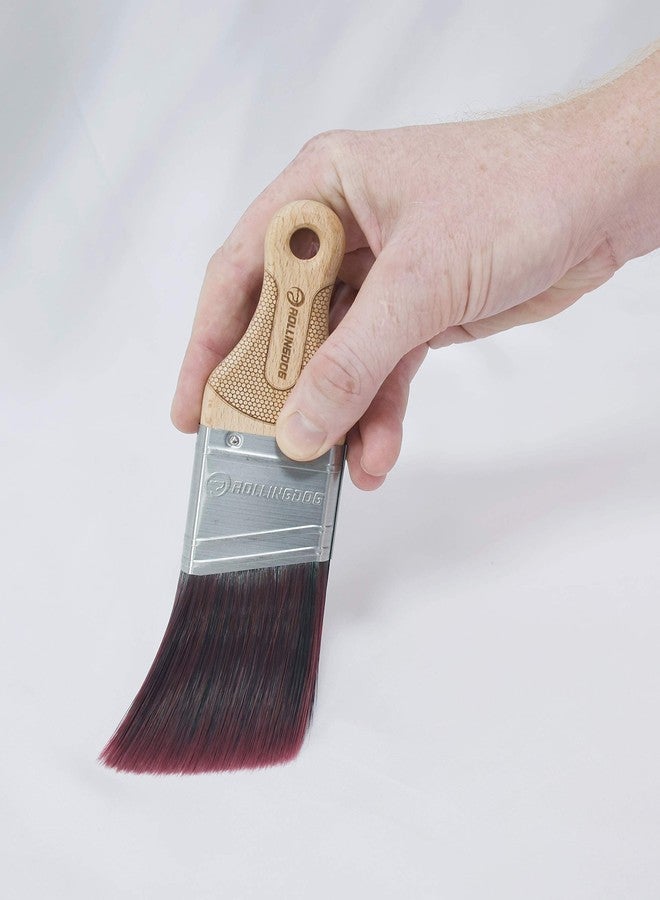ROLLINGDOG 2 Inch Angled Paint Brush for Painting Walls, Furniture, Cutting in, Trim, Detail Painting - Image 5