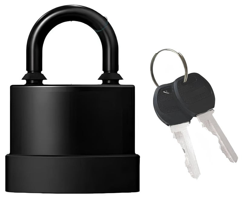 LASALE Padlocks Outdoor Heavy Duty Waterproof Padlock with Keys High Security Safety Steel Lock for Lock with Keys 45 mm with 3 Key - Image 1