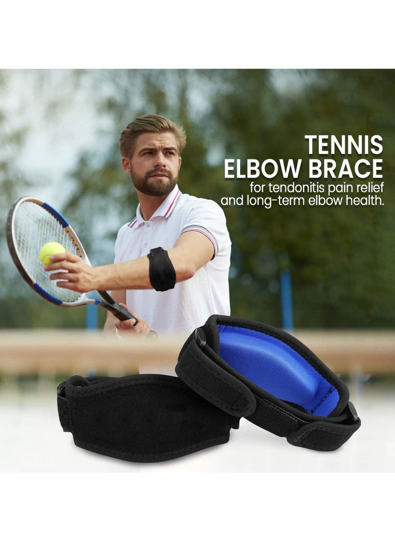 Y&D - 2 Pack Tennis Elbow Support Brace with Compression Pad Effective Pain Relief for Golfer’s Men Women - Image 1