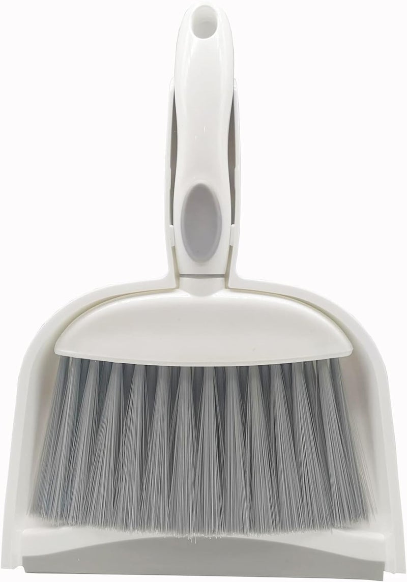 BSMstone Mini Broom and Dustpan Set-Mini Whisk Set for Desk, Housekeeping, Office, Kitchen, Pet Nest, etc.,Daily Cleaning Necessity Plastic Mini Dustpan Set (Gray) - Image 1