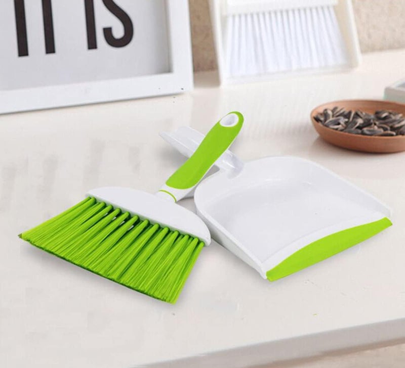 BSMstone Mini Broom and Dustpan Set-Mini Whisk Set for Desk, Housekeeping, Office, Kitchen, Pet Nest, etc.,Daily Cleaning Necessity Plastic Mini Dustpan Set (Gray) - Image 3