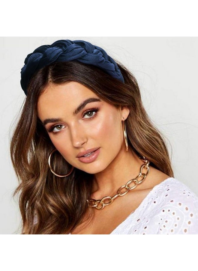 DRESHOW Velvet Braided Headband Women Hair Hoop Elastic Hair Bands Fashion Headbands For Women  - Image 4