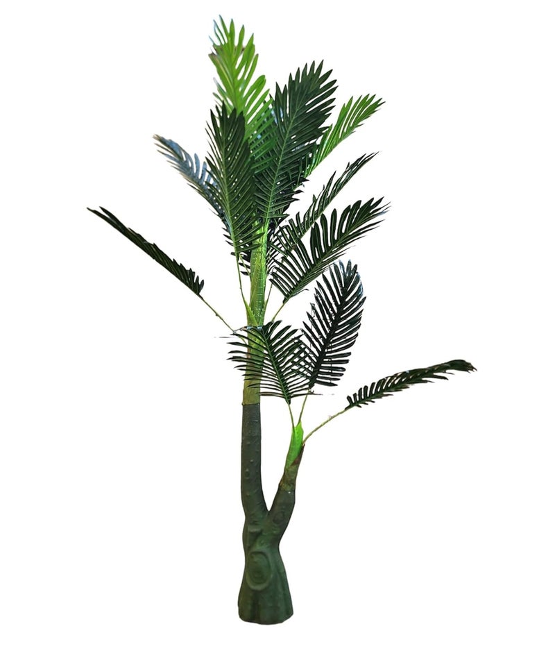 SHRIHAUS Artificial Palm Tree 5 Feet Tall Artificial 2 Leg Big Palm Tree for Decorating Living Room Dining Room Bedroom Balcony Hotel and Restraunts Without Pot Artifical 2 Leg Palm Tree 5 Feet 