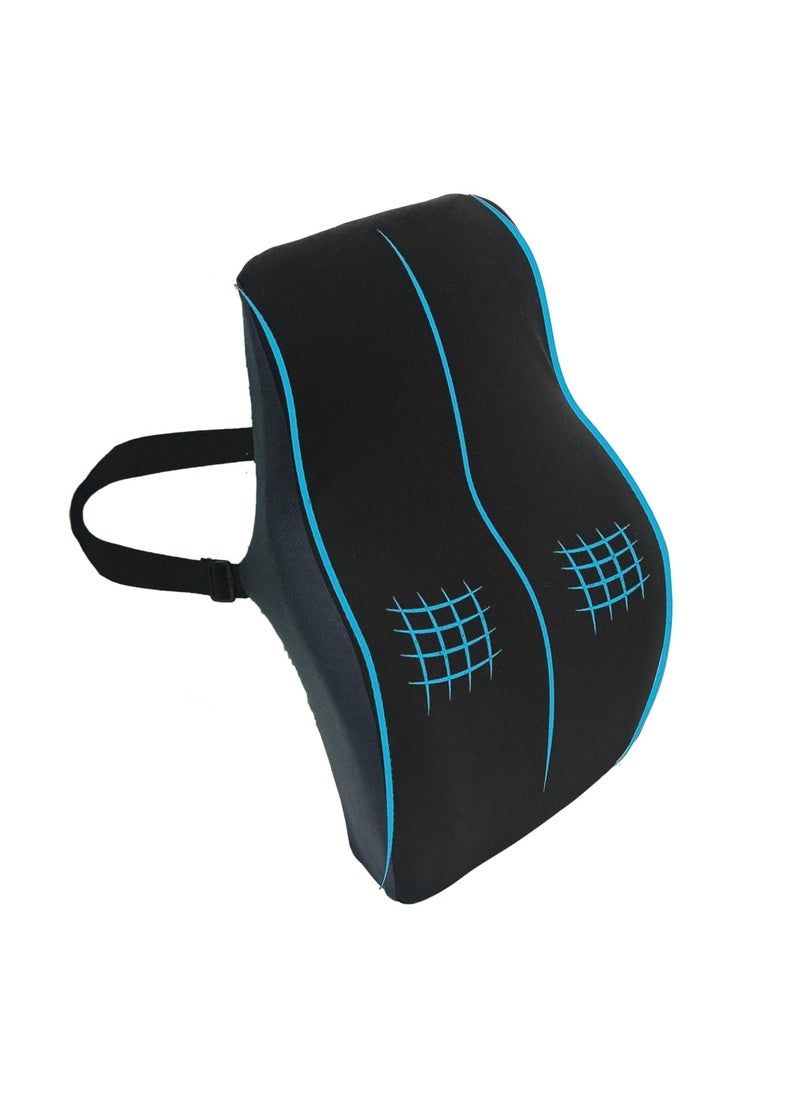 HOVE - HOVE Back Support for Chair Car Seat Back Support Chair Back Support for Back Pain Back Rest for Chair Office Lumbar Support for Car Back Rest Support Back Support Pillow Cushion Memory Foam Large - Image 1