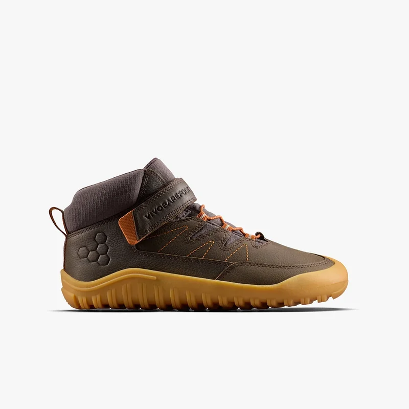 ڤيڤو بير فووت Kids Tracker AT Juniors Acorn Hiking Outdoor Boot Brown