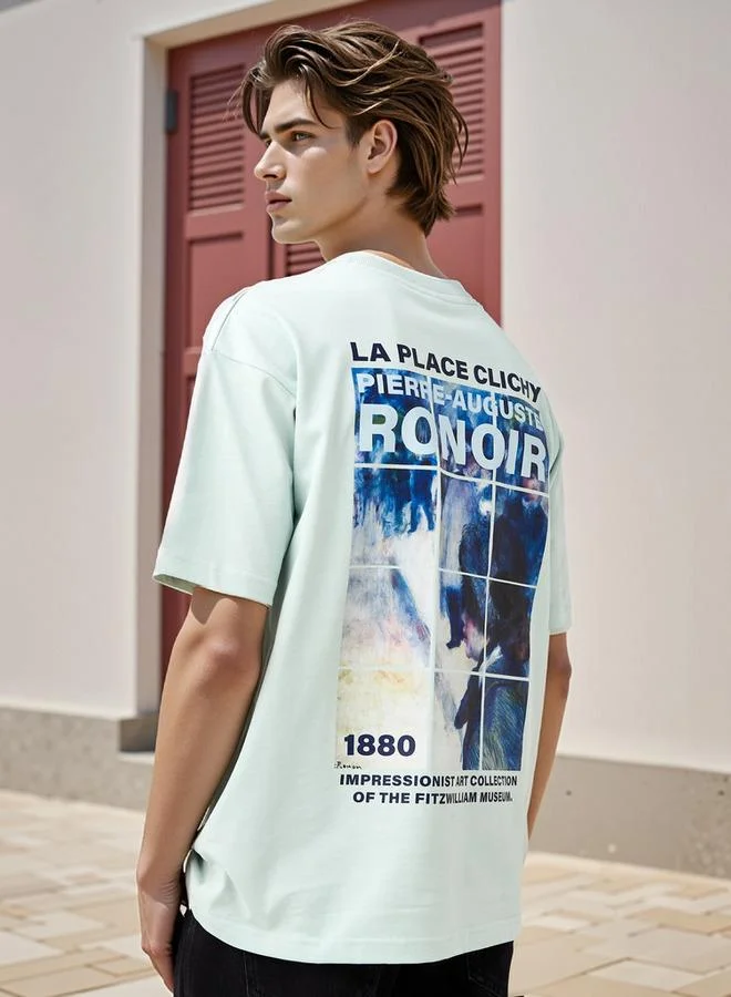 Splash FAV Graphic Print T-shirt with Crew Neck
