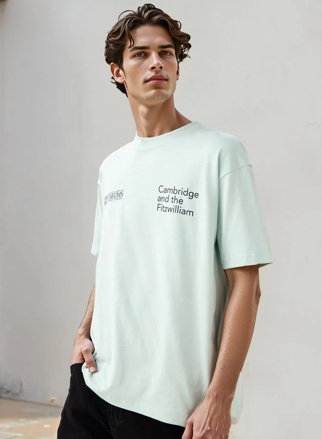 Splash FAV Graphic Print T-shirt with Crew Neck