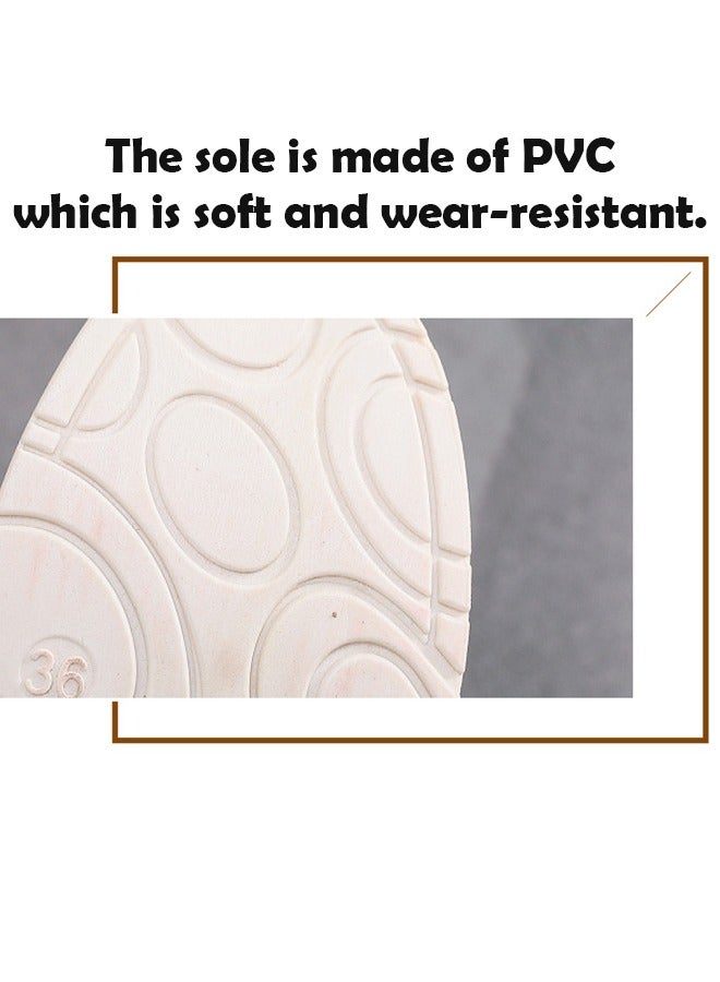 ZCM-HAPPY Breathable Slip On Casual Lightweight Women's Flats, Soft Sole Canvas Shoes for Walking and Everyday Comfort - Image 4