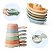 AMCHSURI Baby Bath Toys 11PCS Mold Free Bath Toys for Toddlers with Bath Boats Educational Bath Spoons with Numbers EasyGrip Floating and Drain Water Count Skill Color Recognition Baby Pool Toys - Image 2
