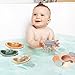 AMCHSURI Baby Bath Toys 11PCS Mold Free Bath Toys for Toddlers with Bath Boats Educational Bath Spoons with Numbers EasyGrip Floating and Drain Water Count Skill Color Recognition Baby Pool Toys - Image 3