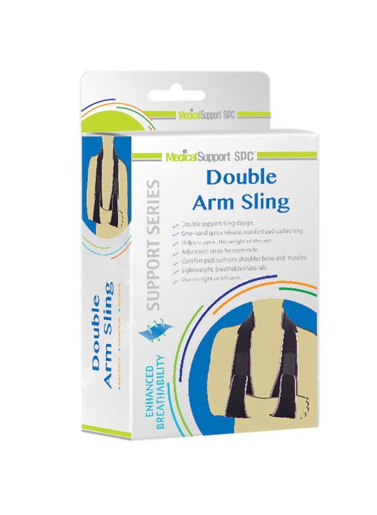 SPC MEDICAL SUPPORT SPC Double Arm Sling | Adjustable Support for Both Arms | Comfortable, Breathable Fabric | Post-Injury & Post-Surgery Use