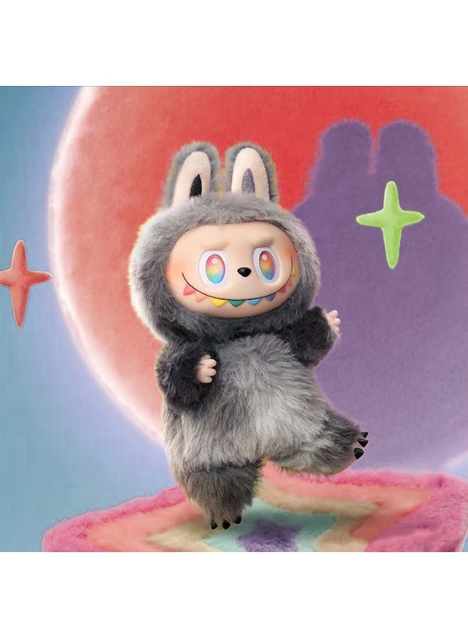 Labubu Three-Generation Blind Box, High-Energy Vinyl Plush Doll, Labubu Hand-Made Toy Tide Play Three-Generation Doll Series Blind Box, Bag Hanging Keychain Hand-Made Doll, Labubu Monster Blind Box-Dacheng Energy Edition 3 Series, Designated Gray (1PC only) - Image 4