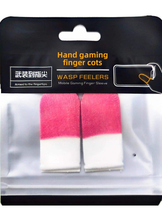 Snow Game Finger Coat E-Sports Fashion Cool Ultra-thin Breathable Double Color Finger Coat Chicken Finger Coat Artifact-Product Color:Ice Silk Pink White Double Spell  - Image 1