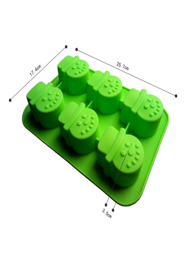 FantasyDay 2 Pack Merry Christmas Snowman Silicone Candy Molds, Perfect for Holiday Candy, Cake, Cookies, Fudge, Chocolate, Soap, Gummy, Ice Cube and More #6 - Image 2