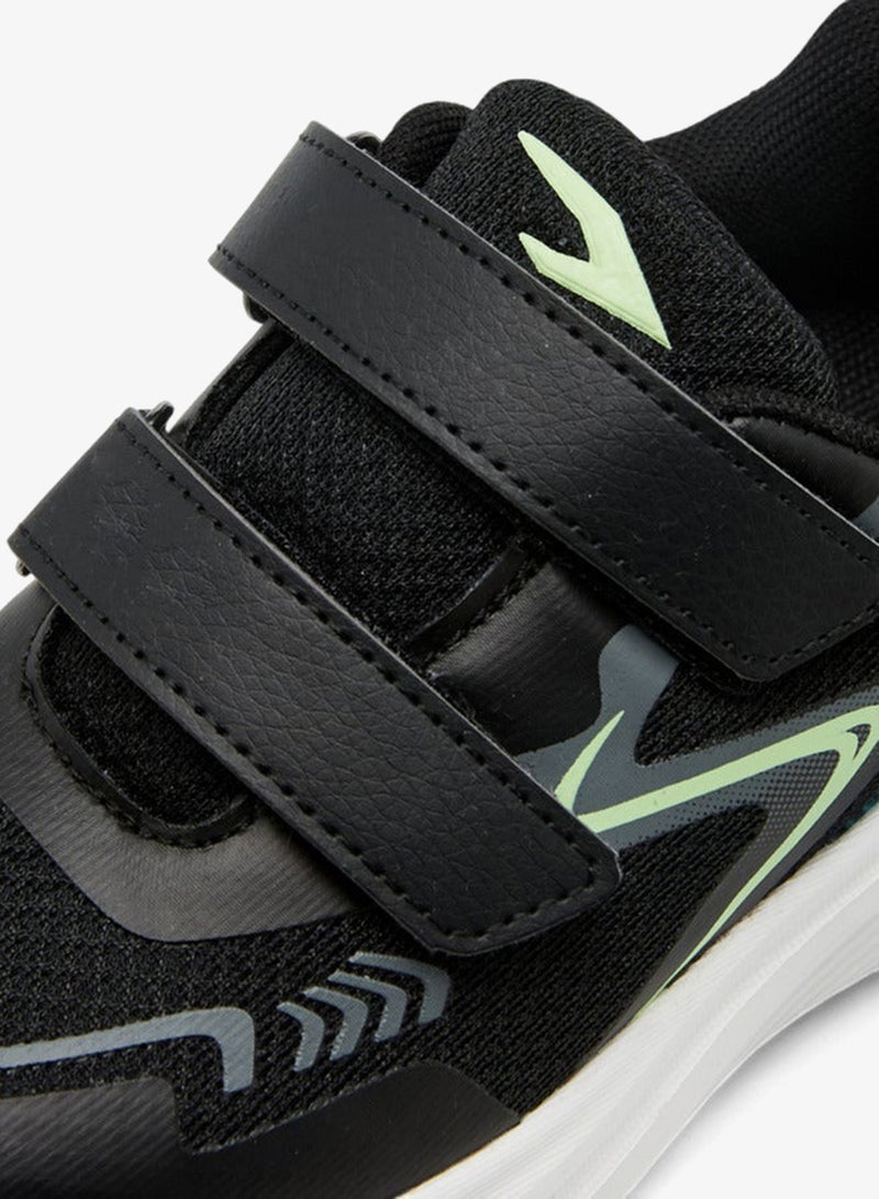 Dash Panelled Sports Shoes with Hook and Loop Closure - Image 4