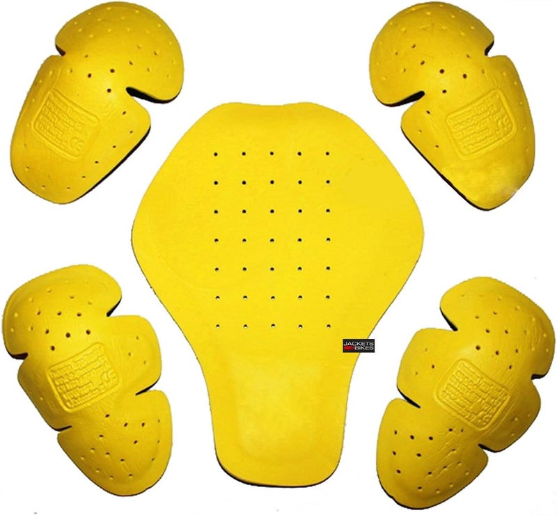 Jackets 4 Bikes 5-PC Triple Density Removable Armor Set for Motorcycle Biker Jackets - Image 1
