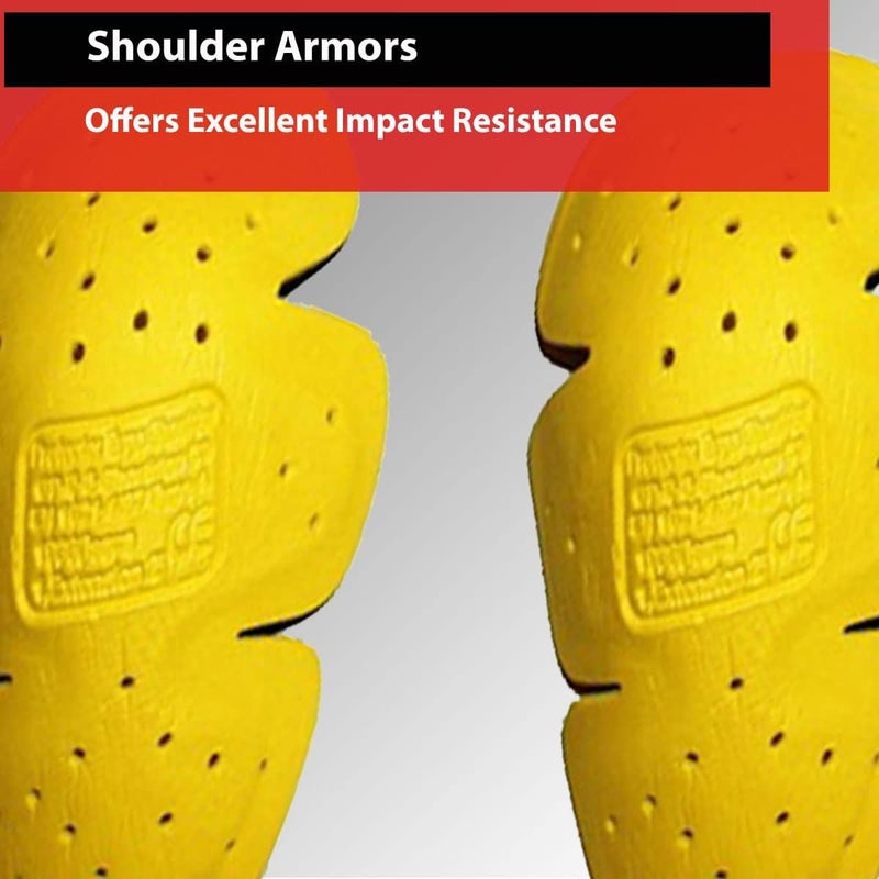 Jackets 4 Bikes 5-PC Triple Density Removable Armor Set for Motorcycle Biker Jackets - Image 2
