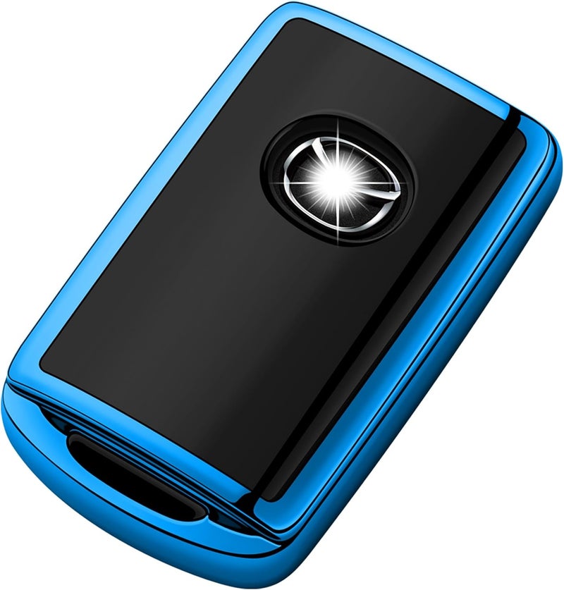 Tukellen Key Fob Cover for Mazda - 360 Degree Full Protection - Blue - Image 1
