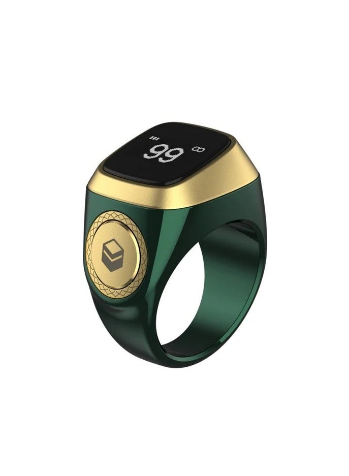 إيكيبلا حلقة تسبيح ذكر رقمية ذكية 22 ملم، عداد توقيت الصلاة، تذكير، حلقة عرض OLED