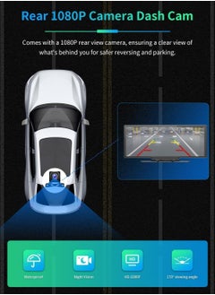 MSMR 10.25" Portable Wireless Carplay & Android Auto with Backup 12LED Camera, Portable Car Stereo Radio with Bluetooth 5.0, Car Play Touchscreen, Calling, AUX/FM Transmitter(with 64G Card)  - Image 4