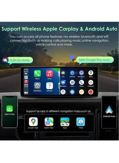 MSMR 10.25" Portable Wireless Carplay & Android Auto with Backup 12LED Camera, Portable Car Stereo Radio with Bluetooth 5.0, Car Play Touchscreen, Calling, AUX/FM Transmitter(with 64G Card)  - Image 2