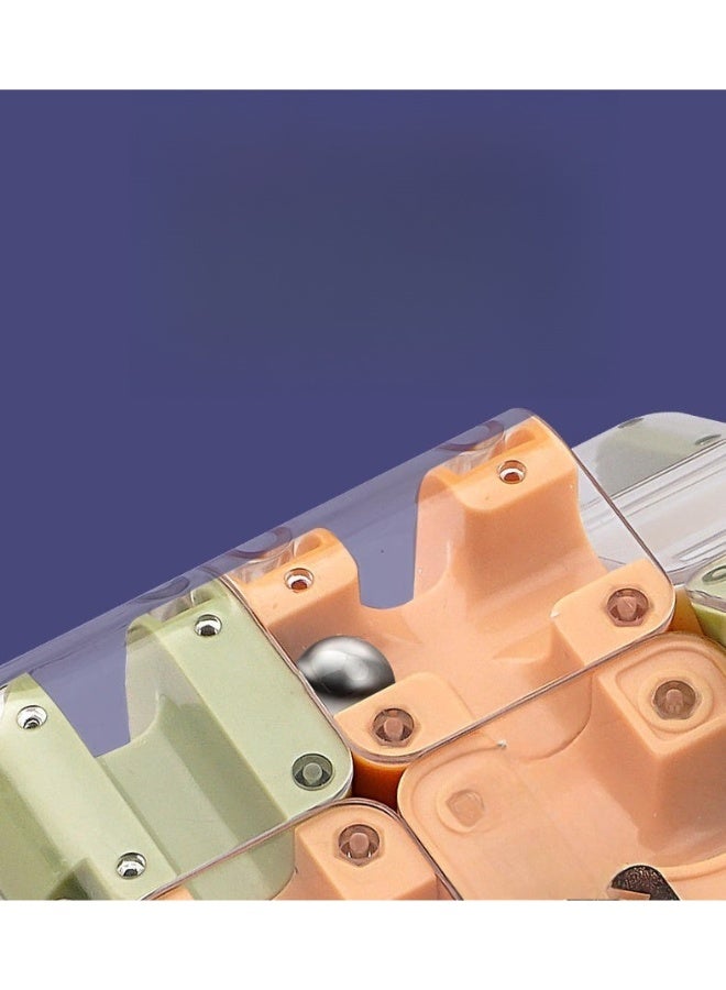 إم مياويان مكعب متاهة ثلاثي الأبعاد شفاف بلون وردي للأطفال والكبار – لعبة تعليمية لتنمية الذكاء - Image 5