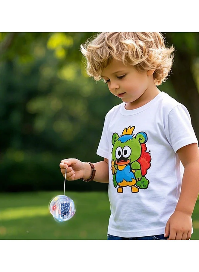 Disney Stitch Light Up Yo-Yo Ball Beginner Rope Spinning Shaft Recreational Ball Colorful Plastic Yo-Yos Ball For Beginners Adults And Children