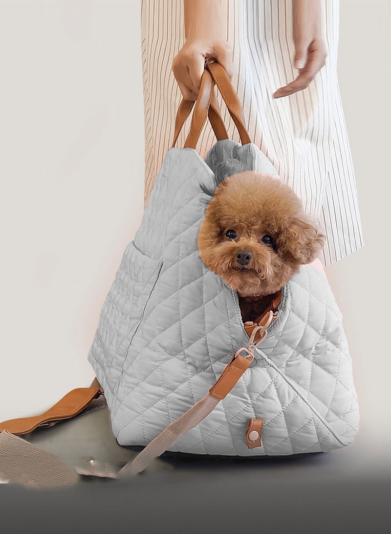 Kidle Cat Carrier Small Dog Handbag Pet Puppy Travel Bag Waterproof Pet Bag Detachable Handbag Car Portable Medium Dog Puppy Large Cat Travel Handbag for Outdoor - Image 4