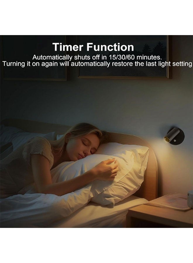 Wireless Spot lights Indoor Rechargeable Uplighting Indoor with Timer＆Dimmable 3CCT Lights Indoor Battery Operated LED Spotlight Accent Up lights Indoor for Plant Artwork Plant - Black - Image 4