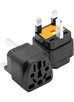 Captaintech Travel Plug Adapters Cracows Power Adapter Converter Plug British Standard 13A With Fuse,EU/UK/US/AU/CN/JP//Asia/Italy/Brazil TO UK Travel Adaptor (Ys A13 Black - 1 PACK)  - Image 1