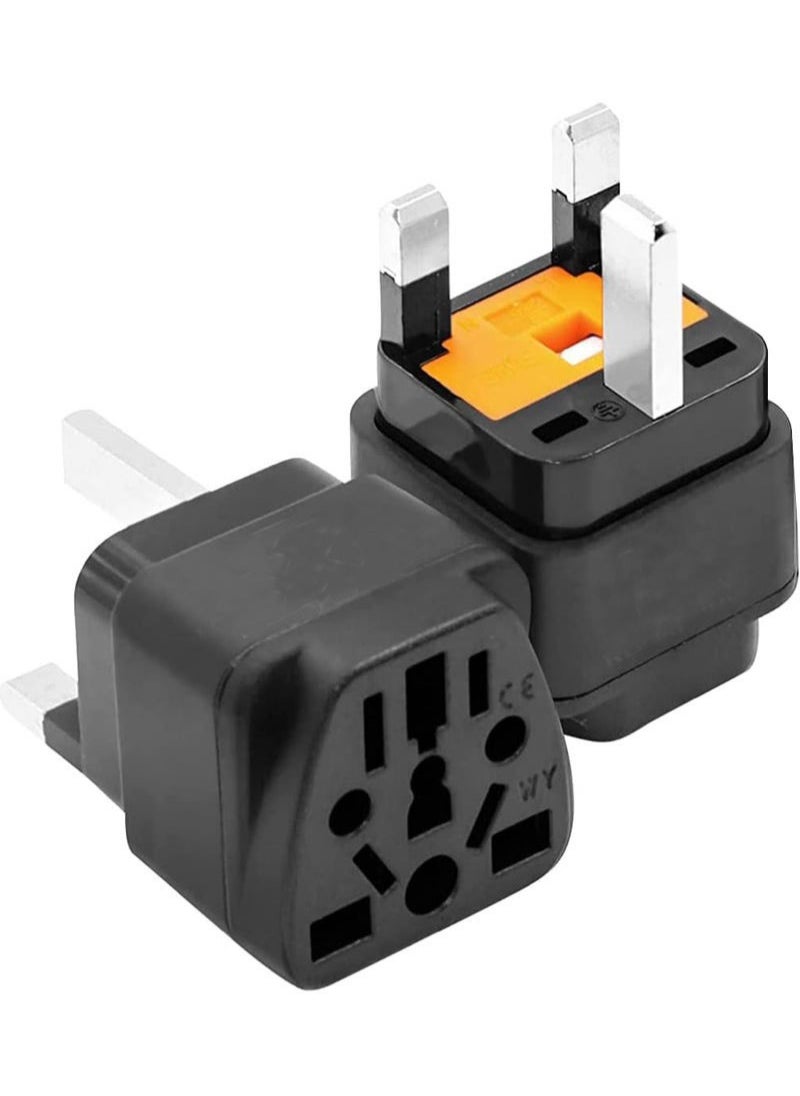 Captaintech Travel Plug Adapters Cracows Power Adapter Converter Plug British Standard 13A With Fuse,EU/UK/US/AU/CN/JP//Asia/Italy/Brazil TO UK Travel Adaptor (Ys A13 Black - 1 PACK)  - Image 1