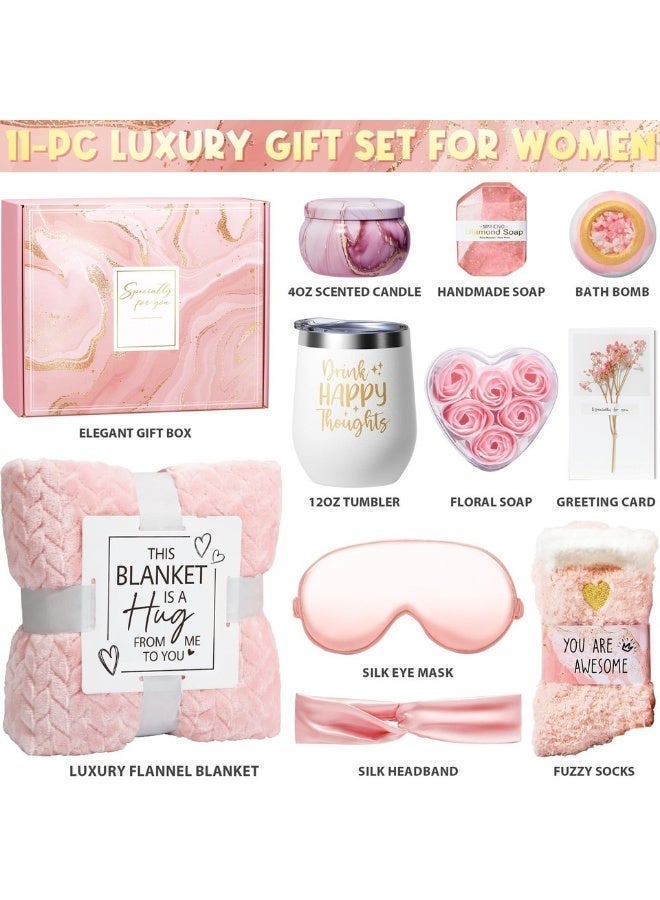 HSEAMALL Gift Basket for Women, Birthday Holiday Gifts Set for Women Ladies, Mother's Day Gifts Box, Valentine's Day Gifts, Relaxing Spa Care Package for Women Mom Sister Friend Wife - Image 2