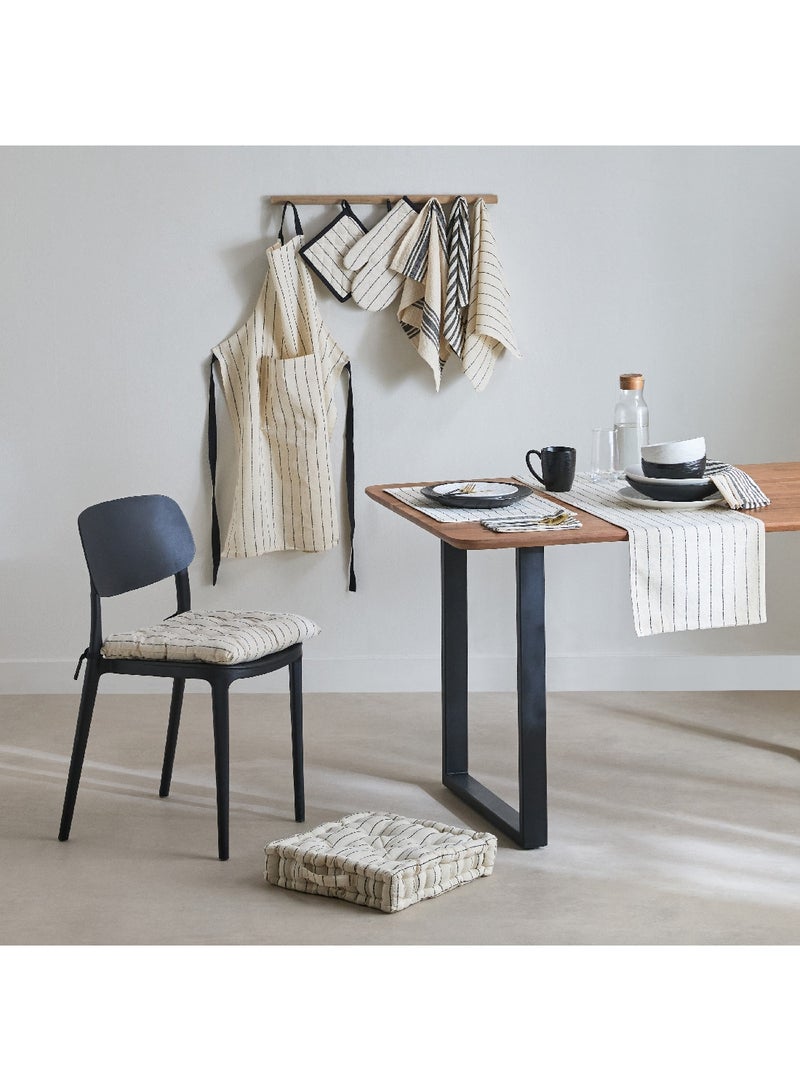 Home Box Noir Stripe Chair Pad 40 x 40 cm  - Image 5