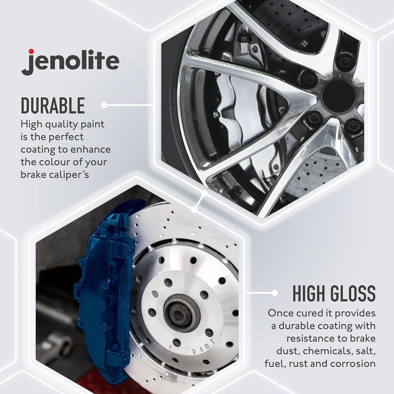 JENOLITE Brake Caliper Paint | BLUE | Restore & Transform Car Brake Calipers | RAL 5017 | 400ml (13.5fl oz) - Image 4